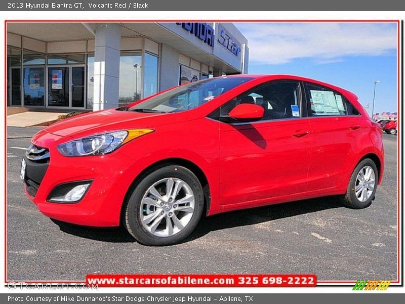 Volcanic Red / Black 2013 Hyundai Elantra GT