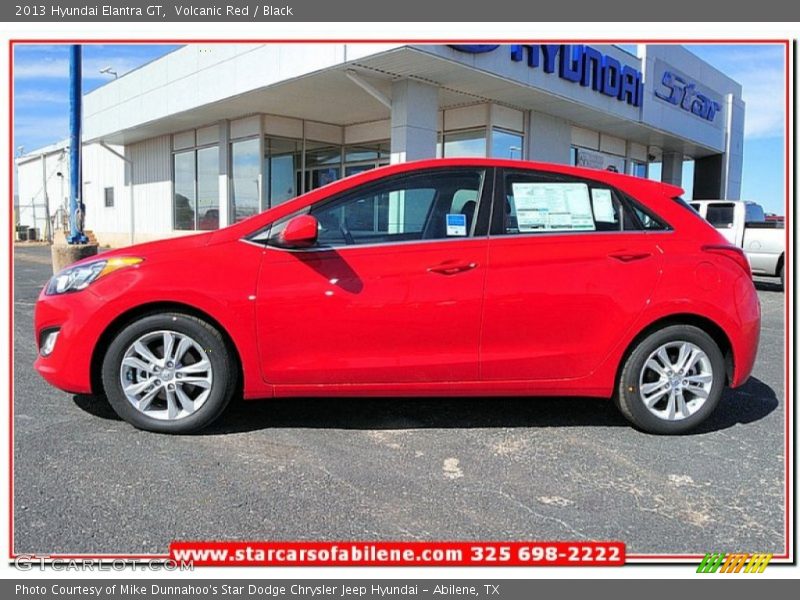 Volcanic Red / Black 2013 Hyundai Elantra GT