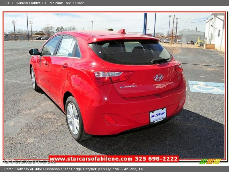 Volcanic Red / Black 2013 Hyundai Elantra GT