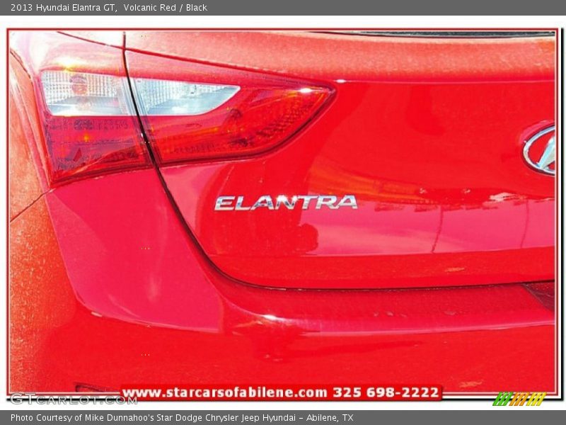 Volcanic Red / Black 2013 Hyundai Elantra GT