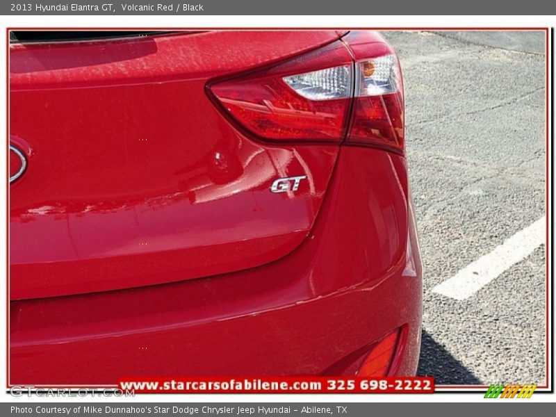 Volcanic Red / Black 2013 Hyundai Elantra GT