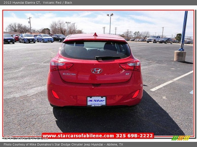 Volcanic Red / Black 2013 Hyundai Elantra GT