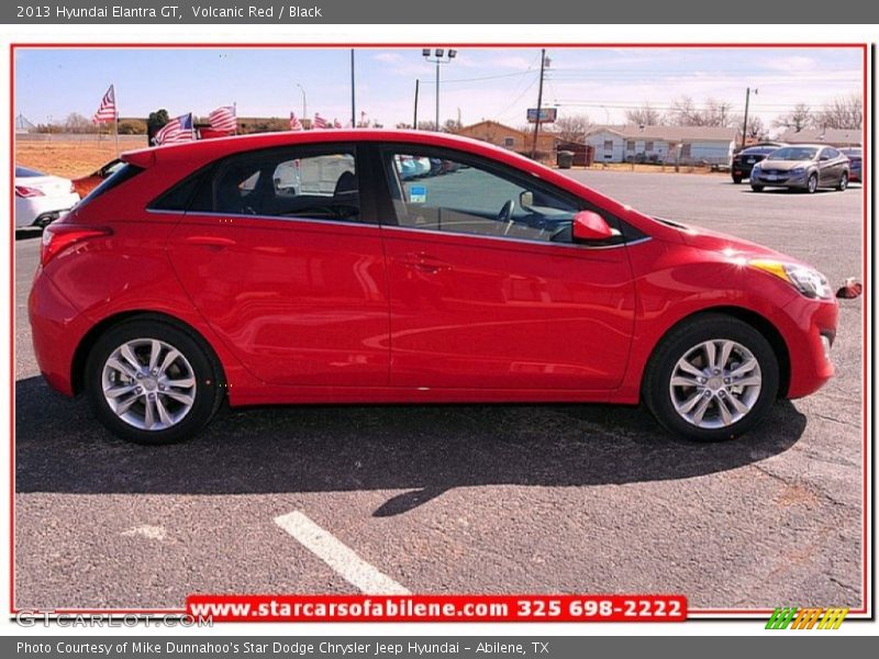 Volcanic Red / Black 2013 Hyundai Elantra GT