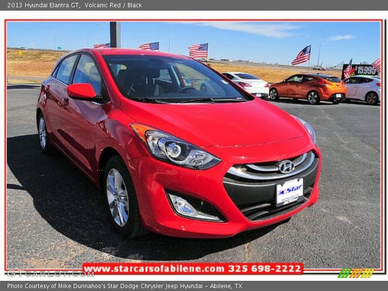 Volcanic Red / Black 2013 Hyundai Elantra GT