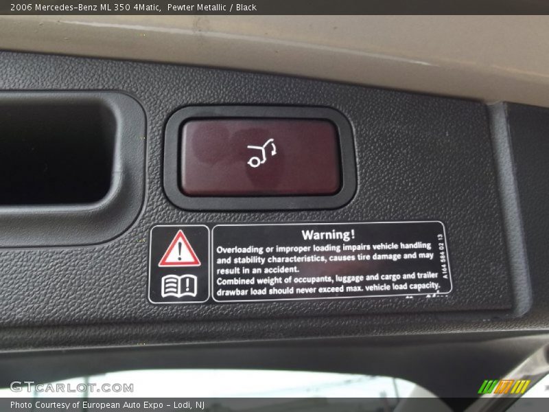 Pewter Metallic / Black 2006 Mercedes-Benz ML 350 4Matic