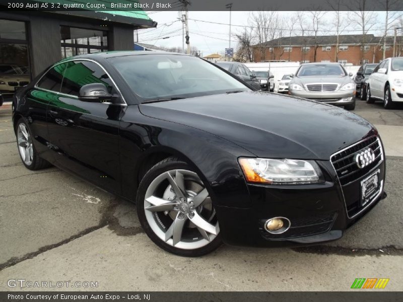 Brilliant Black / Black 2009 Audi A5 3.2 quattro Coupe