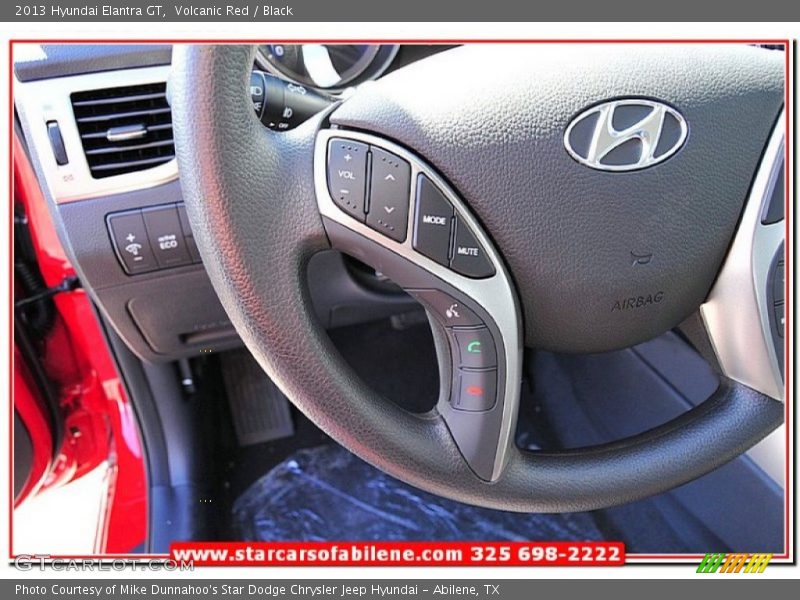 Volcanic Red / Black 2013 Hyundai Elantra GT