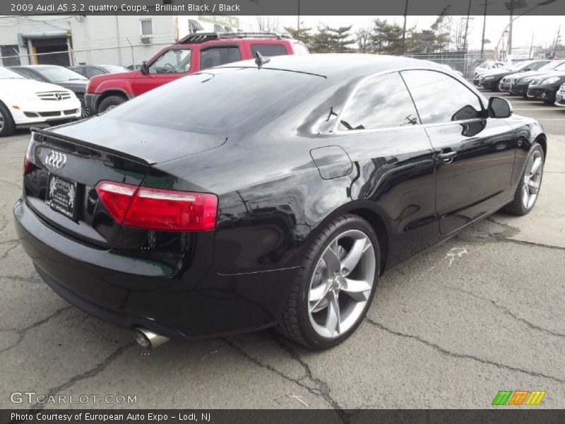 Brilliant Black / Black 2009 Audi A5 3.2 quattro Coupe