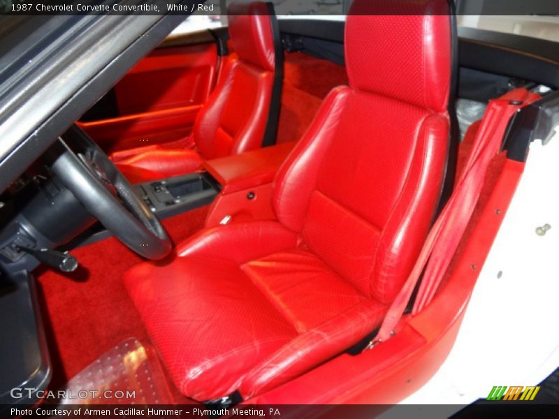Front Seat of 1987 Corvette Convertible