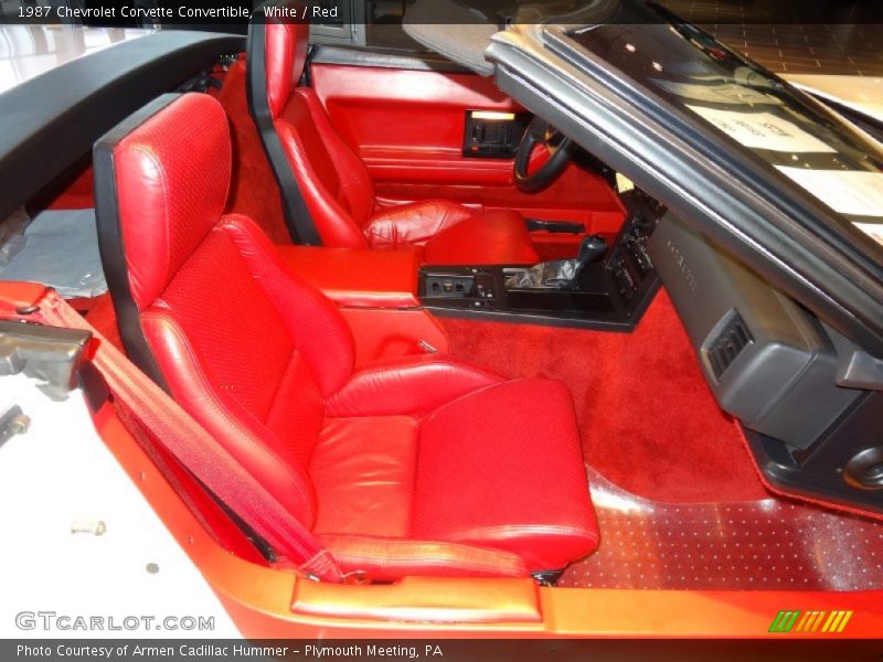  1987 Corvette Convertible Red Interior