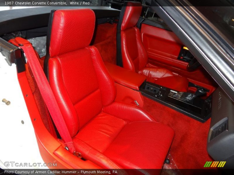 Front Seat of 1987 Corvette Convertible
