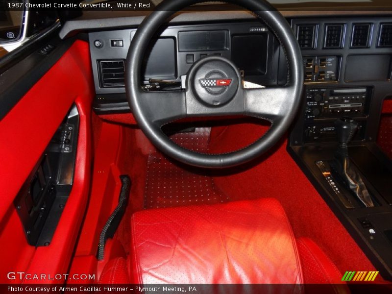  1987 Corvette Convertible Red Interior
