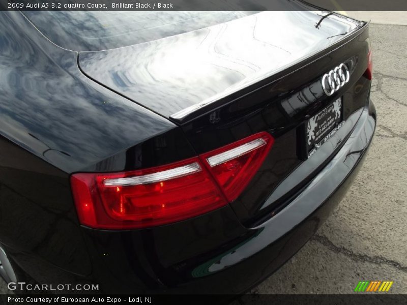 Brilliant Black / Black 2009 Audi A5 3.2 quattro Coupe
