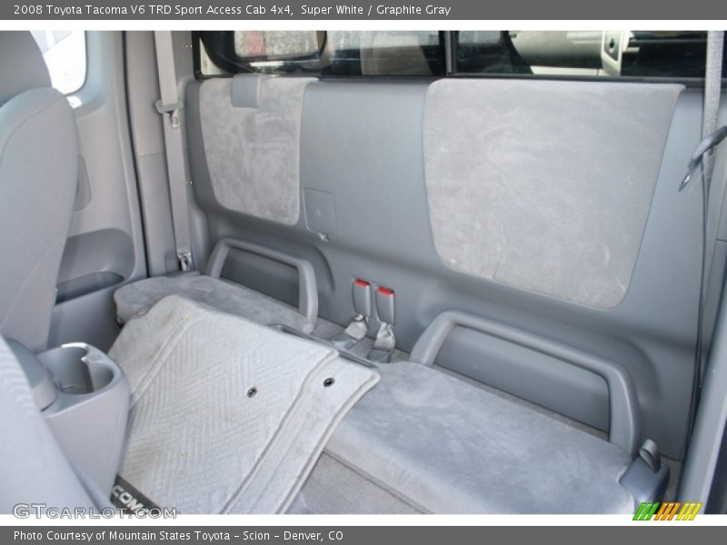 Super White / Graphite Gray 2008 Toyota Tacoma V6 TRD Sport Access Cab 4x4