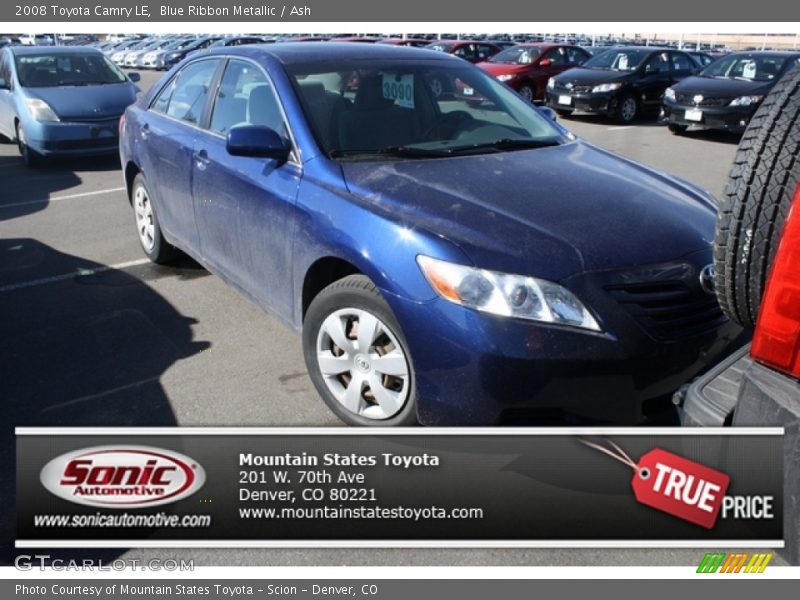 Blue Ribbon Metallic / Ash 2008 Toyota Camry LE