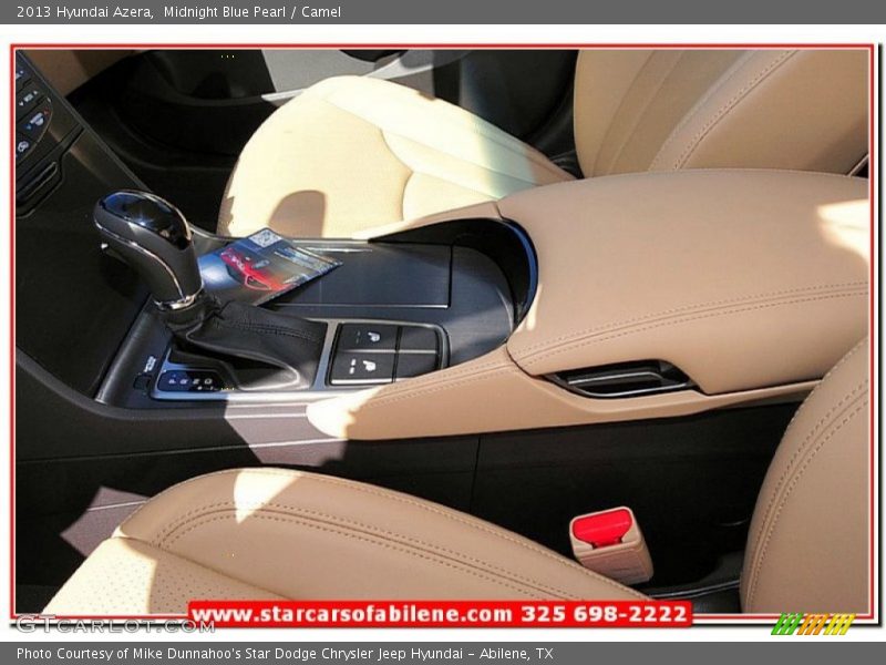Midnight Blue Pearl / Camel 2013 Hyundai Azera