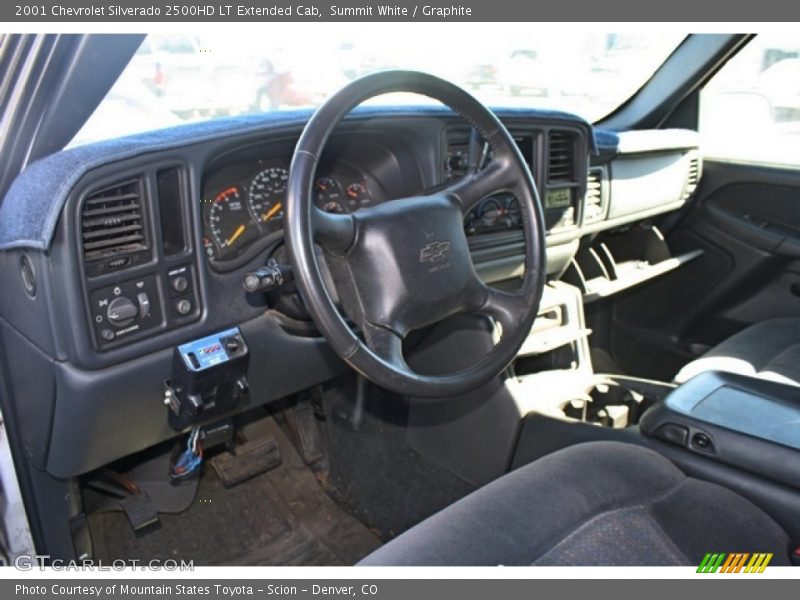 Summit White / Graphite 2001 Chevrolet Silverado 2500HD LT Extended Cab