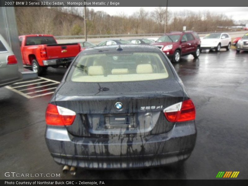 Montego Blue Metallic / Beige 2007 BMW 3 Series 328xi Sedan