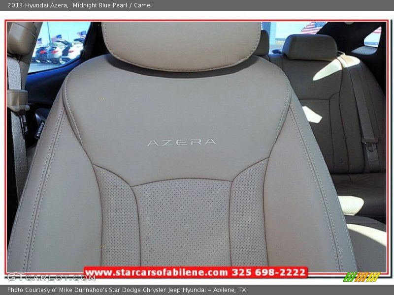 Midnight Blue Pearl / Camel 2013 Hyundai Azera