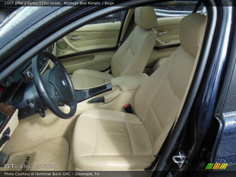 Montego Blue Metallic / Beige 2007 BMW 3 Series 328xi Sedan
