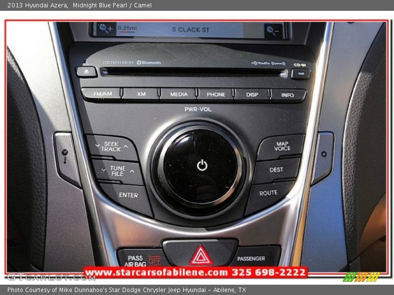Midnight Blue Pearl / Camel 2013 Hyundai Azera