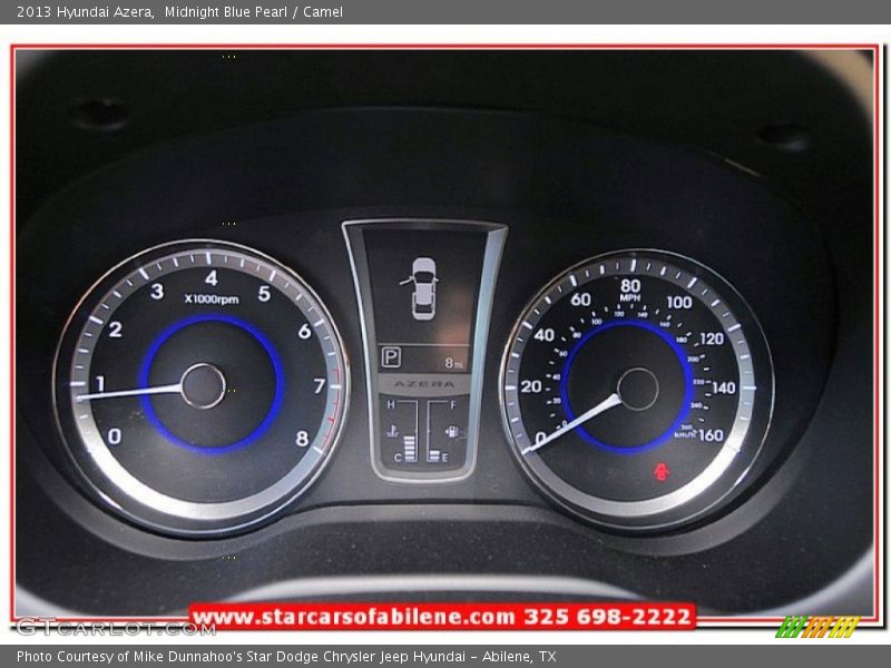Midnight Blue Pearl / Camel 2013 Hyundai Azera