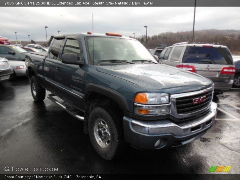 Stealth Gray Metallic / Dark Pewter 2006 GMC Sierra 2500HD SL Extended Cab 4x4