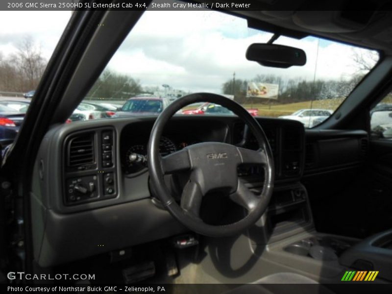 Stealth Gray Metallic / Dark Pewter 2006 GMC Sierra 2500HD SL Extended Cab 4x4