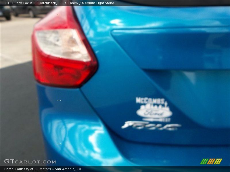 Blue Candy / Medium Light Stone 2013 Ford Focus SE Hatchback