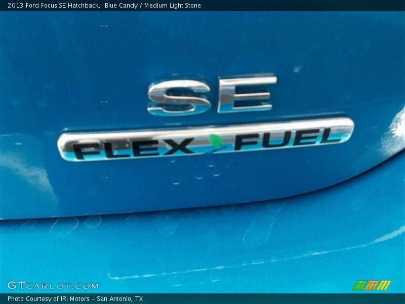 Blue Candy / Medium Light Stone 2013 Ford Focus SE Hatchback