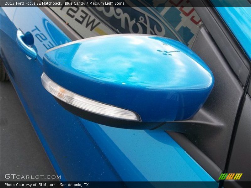 Blue Candy / Medium Light Stone 2013 Ford Focus SE Hatchback