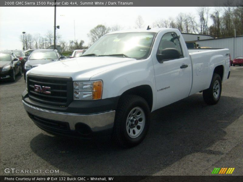 Summit White / Dark Titanium 2008 GMC Sierra 1500 Regular Cab 4x4