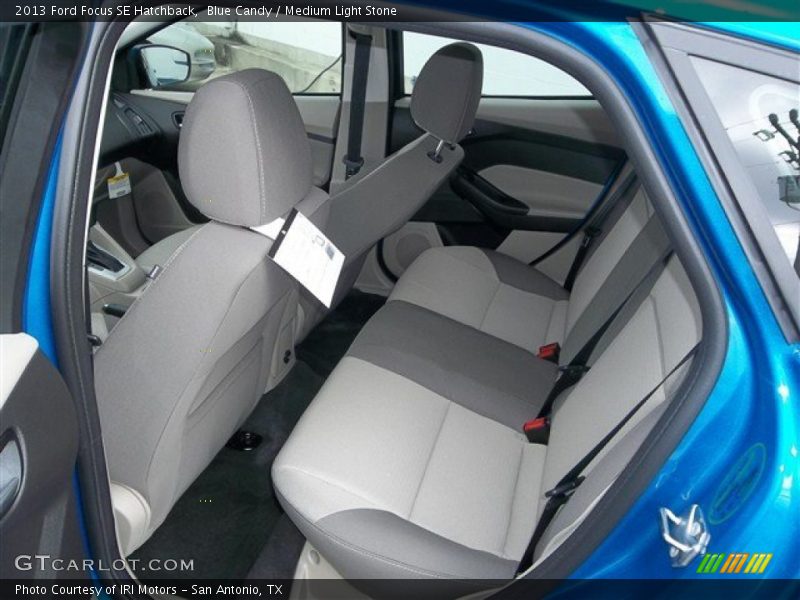 Blue Candy / Medium Light Stone 2013 Ford Focus SE Hatchback