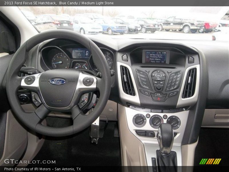 Blue Candy / Medium Light Stone 2013 Ford Focus SE Hatchback