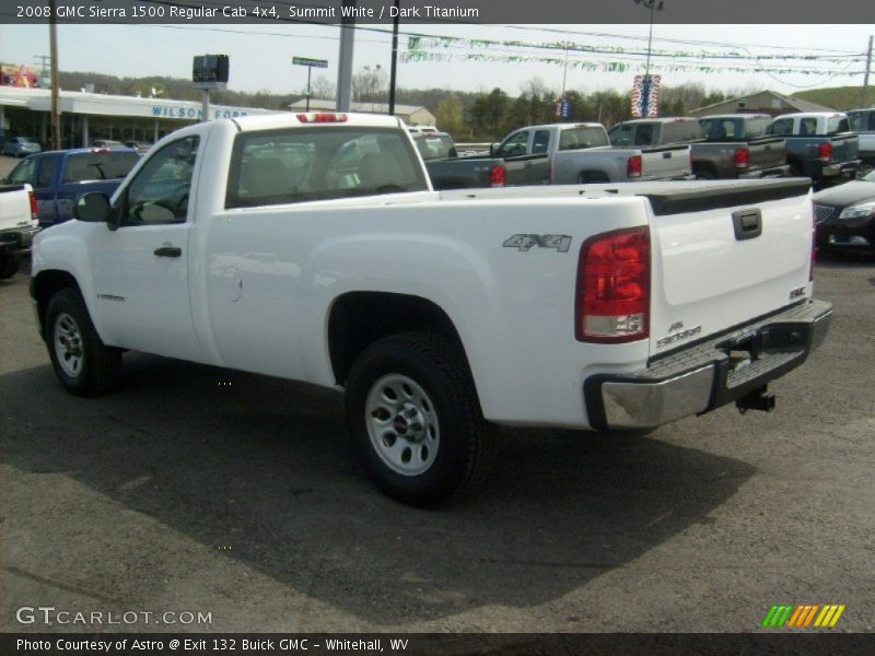 Summit White / Dark Titanium 2008 GMC Sierra 1500 Regular Cab 4x4