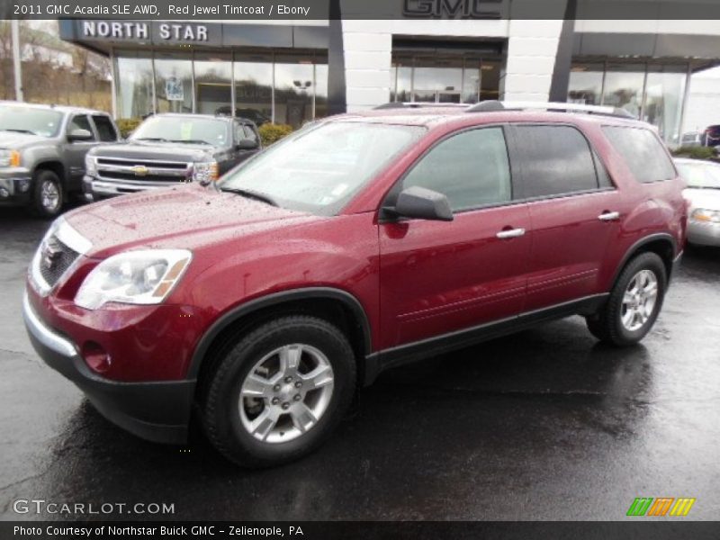 Red Jewel Tintcoat / Ebony 2011 GMC Acadia SLE AWD