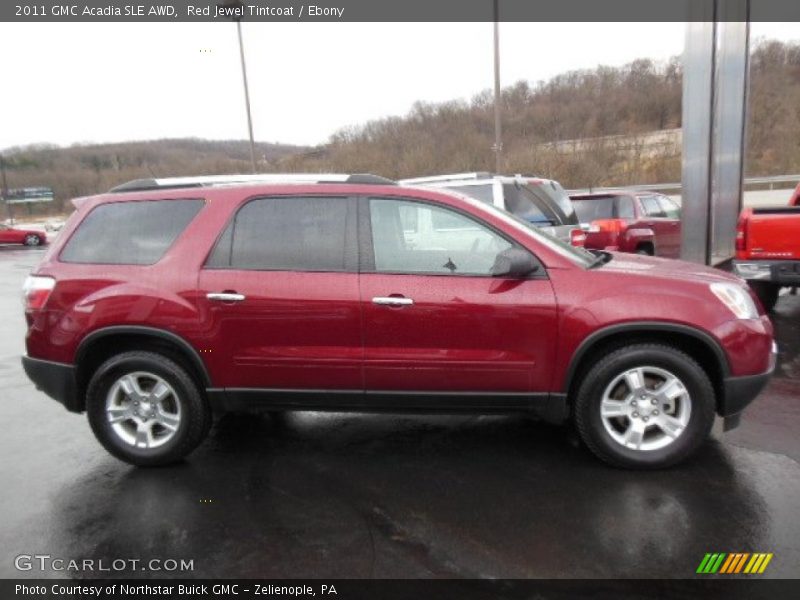 Red Jewel Tintcoat / Ebony 2011 GMC Acadia SLE AWD