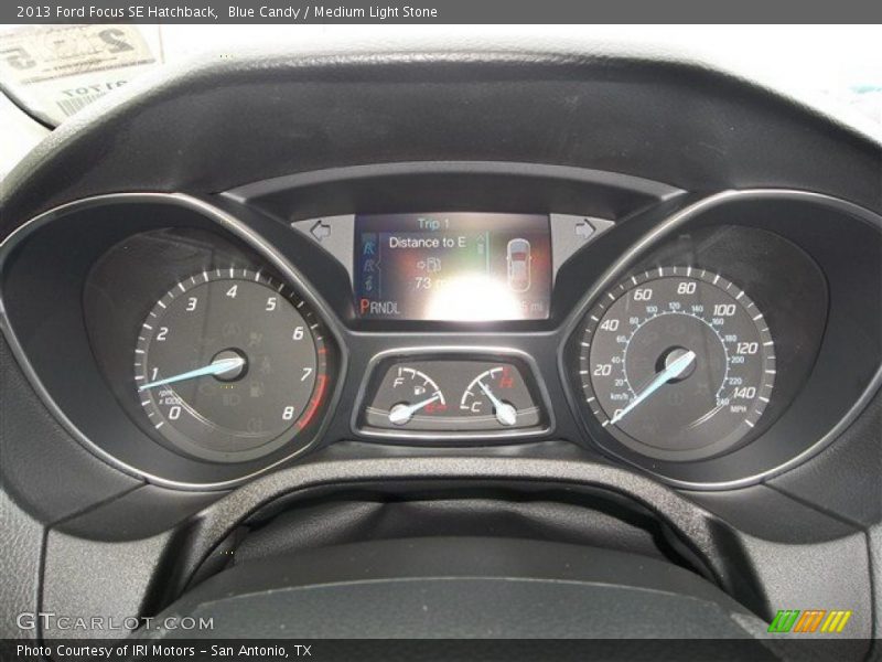 Blue Candy / Medium Light Stone 2013 Ford Focus SE Hatchback