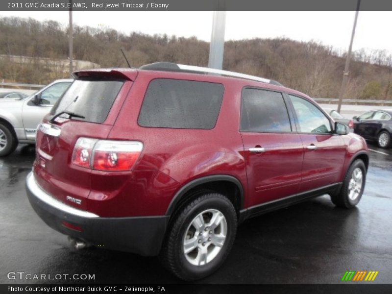 Red Jewel Tintcoat / Ebony 2011 GMC Acadia SLE AWD