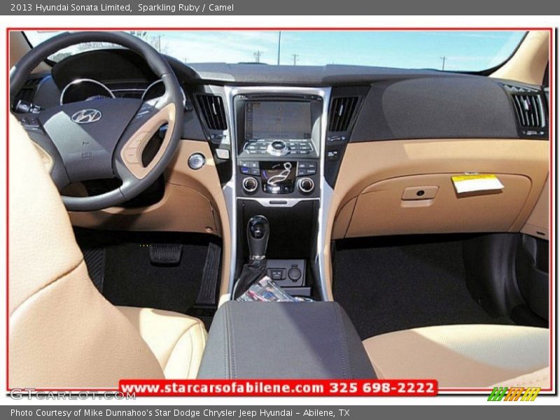 Sparkling Ruby / Camel 2013 Hyundai Sonata Limited