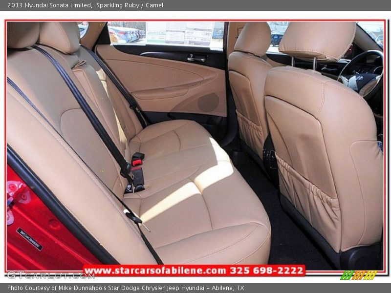 Sparkling Ruby / Camel 2013 Hyundai Sonata Limited
