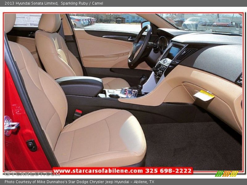 Sparkling Ruby / Camel 2013 Hyundai Sonata Limited