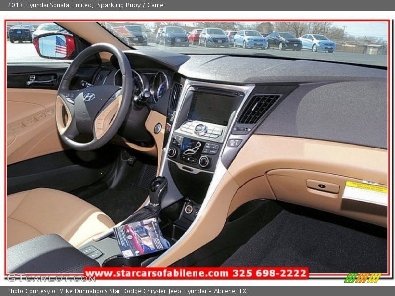 Sparkling Ruby / Camel 2013 Hyundai Sonata Limited