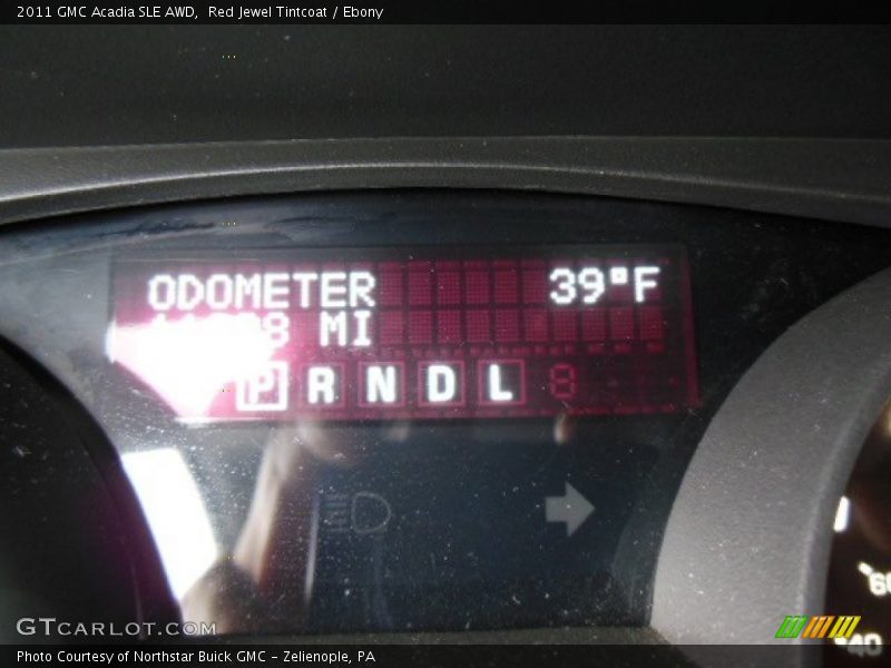 Red Jewel Tintcoat / Ebony 2011 GMC Acadia SLE AWD