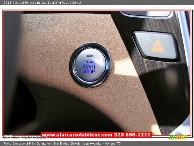 Sparkling Ruby / Camel 2013 Hyundai Sonata Limited