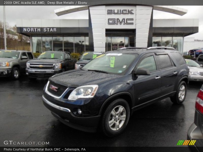 Deep Blue Metallic / Ebony 2009 GMC Acadia SLE AWD
