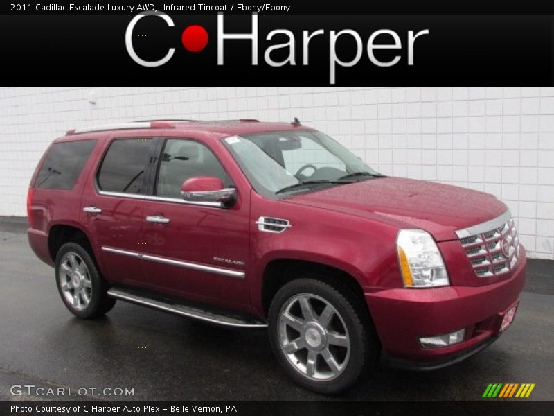 Infrared Tincoat / Ebony/Ebony 2011 Cadillac Escalade Luxury AWD