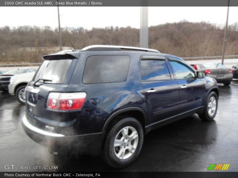 Deep Blue Metallic / Ebony 2009 GMC Acadia SLE AWD