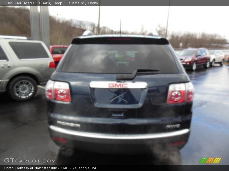 Deep Blue Metallic / Ebony 2009 GMC Acadia SLE AWD