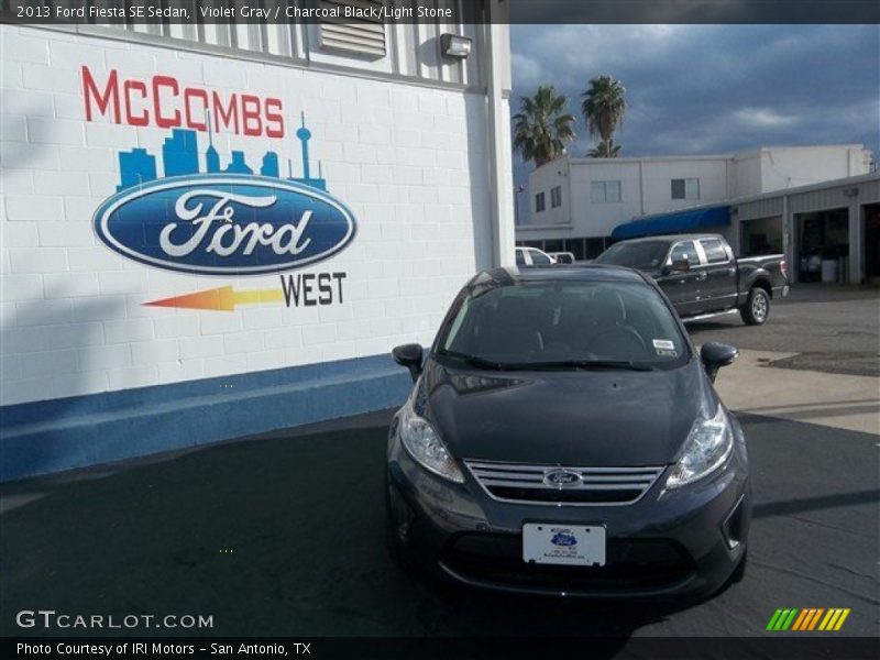 Violet Gray / Charcoal Black/Light Stone 2013 Ford Fiesta SE Sedan